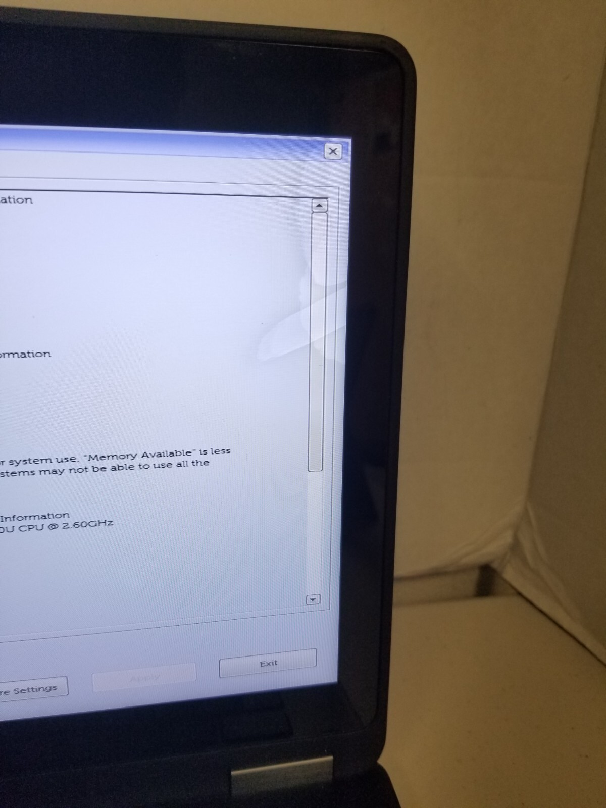 Dell Latitude E7270 Core i7-6600U 2.60GHz 8GB RAM! No HDD/OS! SCREEN ISSUES