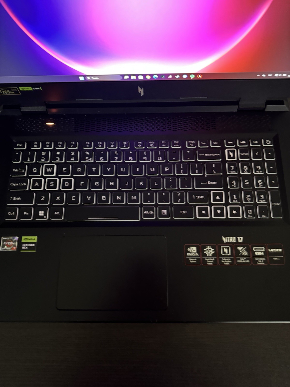Acer Nitro 17 Gaming Laptop AMD Ryzen 7 7840HS 17.3 NVIDIA GeForce RTX 4050 16GB