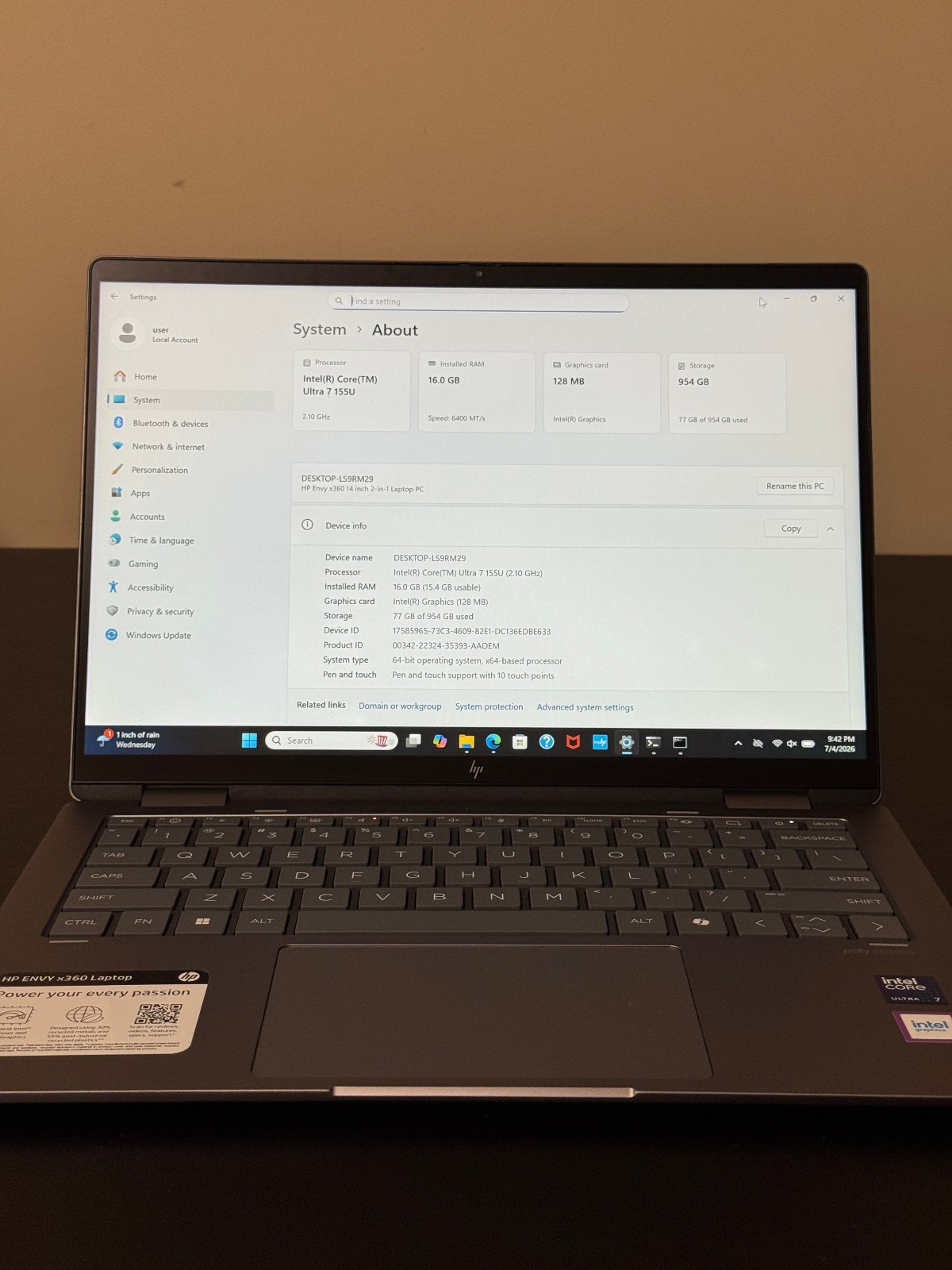HP – Envy 2-in-1 14″ 2K Touch-Screen Laptop Intel Ultra 7 155U 16G 1TB Silver