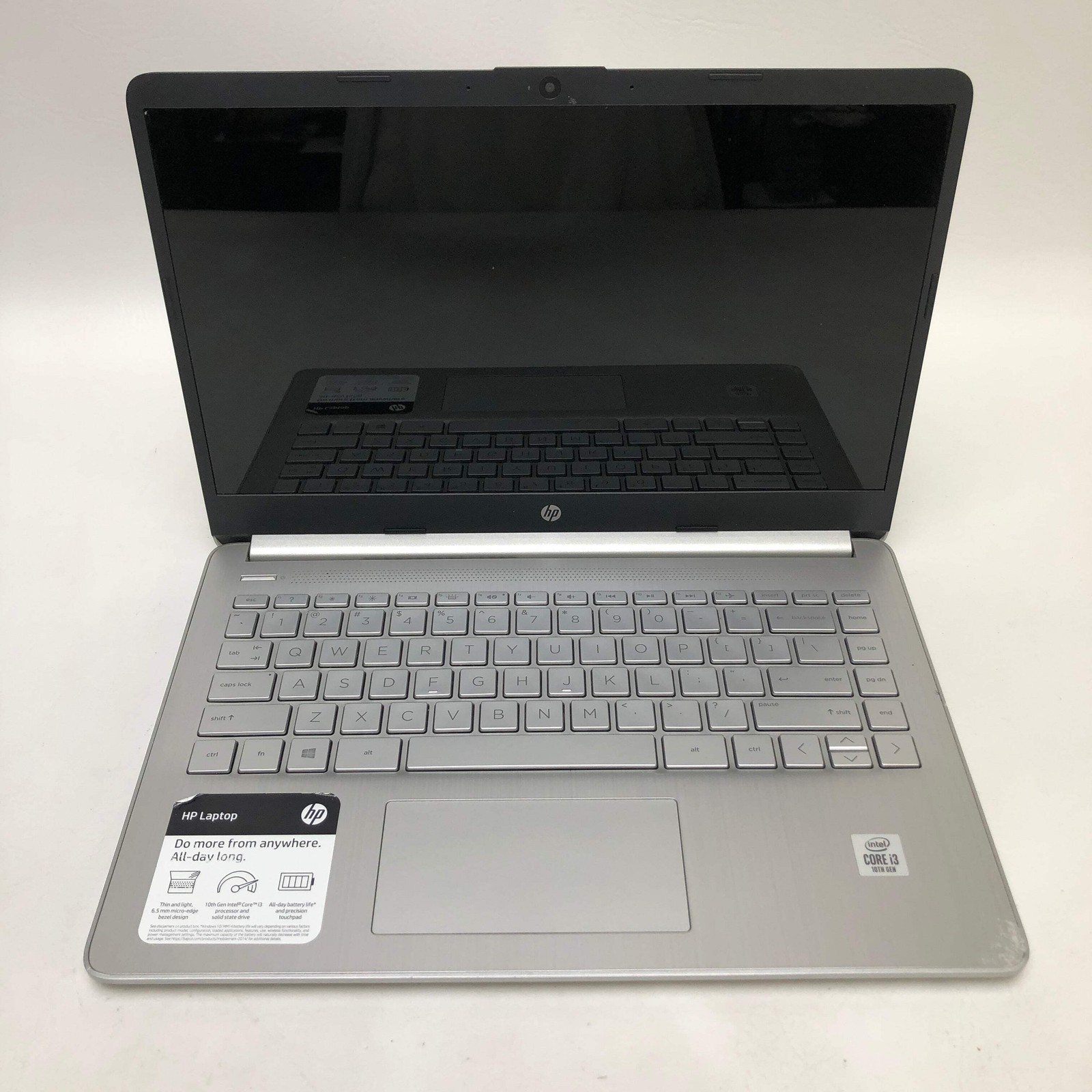 Broken HP Laptop 14-DQ1043CL 14″ i3-1005G1 1.19Ghz 8GB RAM 256GB SSD/ Marks Scre
