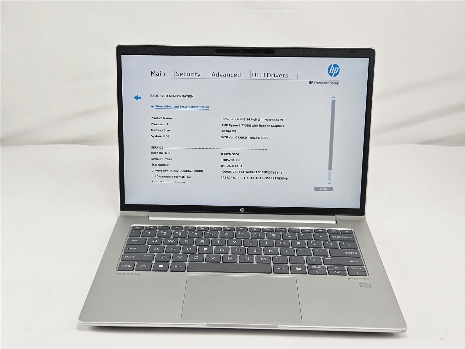 HP ProBook 445 G11 Ryzen 7 7735U 16GB RAM No Storage 14″ Radeon 680M