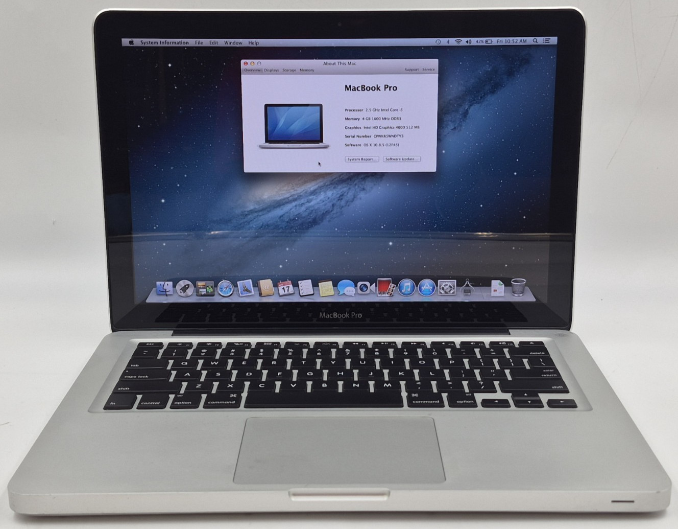 Apple MacBook Pro 13″ Mid 2012 i5-3210M 2.50GHz 4GB RAM 240GB SSD