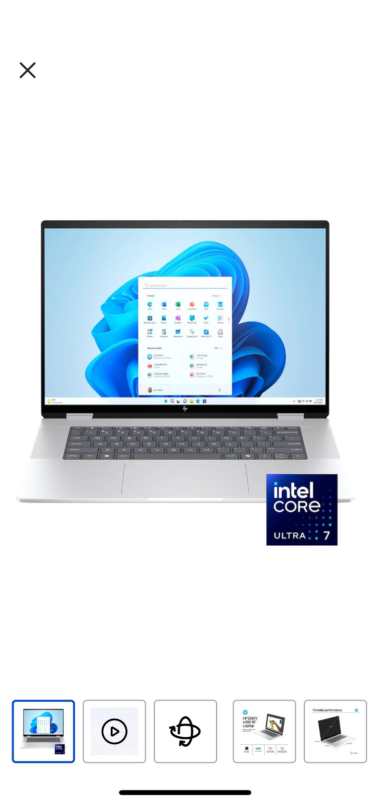 HP ENVY x360 2-in-1 16-ac0023dx 16″ Ultra 7 155U 16GB DDR5 1TB SSD Windows 11