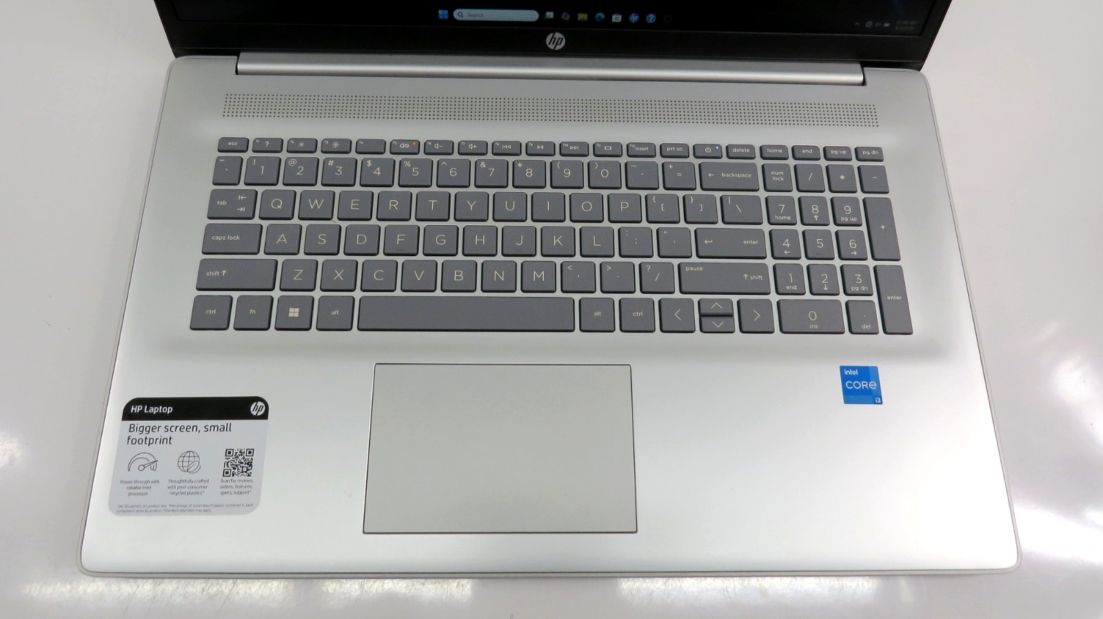 HP 17-cn2283st 17t Laptop 17.3″ Core i3 1.20GHz 8GB RAM 512GB SSD Win 11 Silver