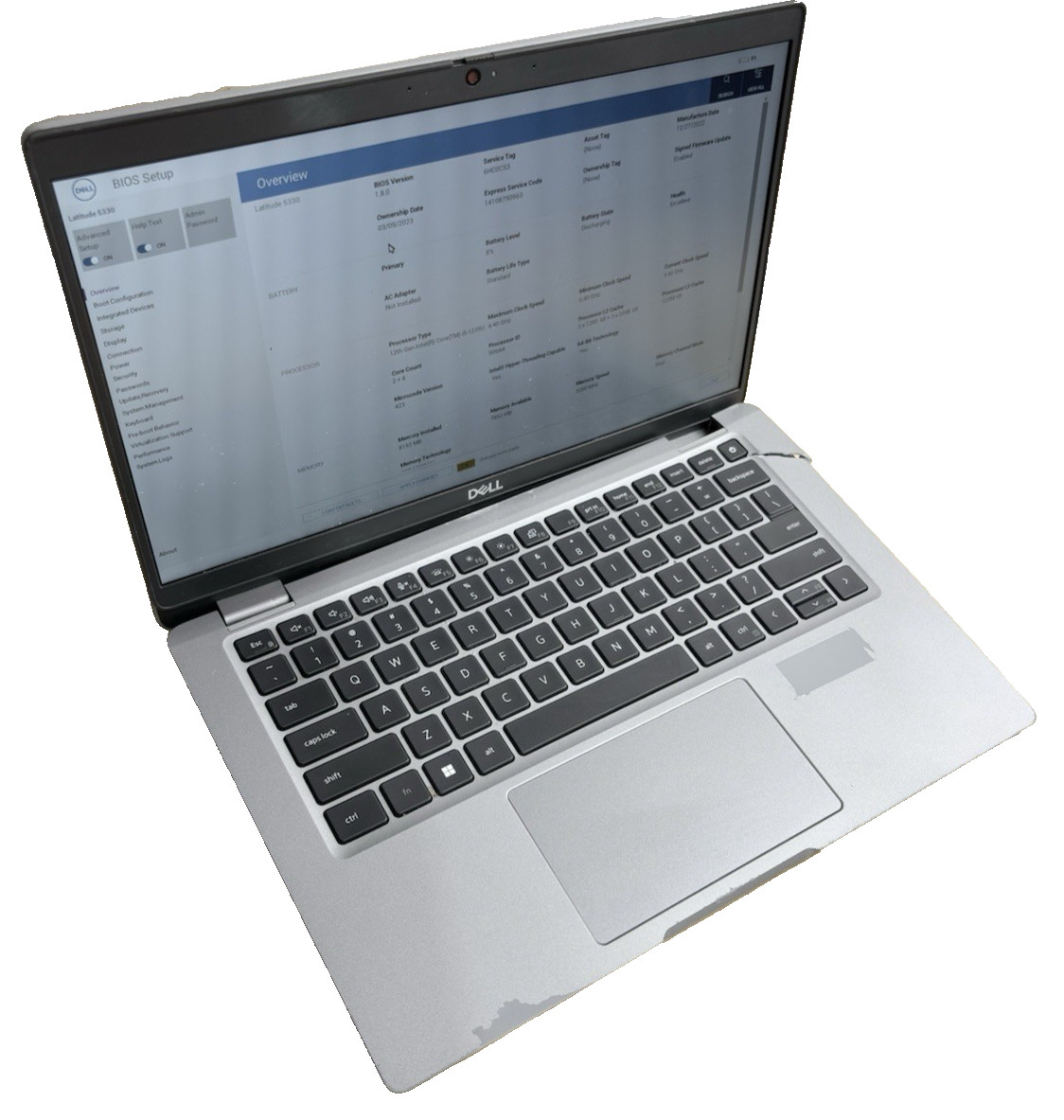 DELL LATITUDE 5330 I5-1235U @ 0.9GHz, 8GB RAM, NO HDD/OS – (FOR PARTS/REPAIR) #1