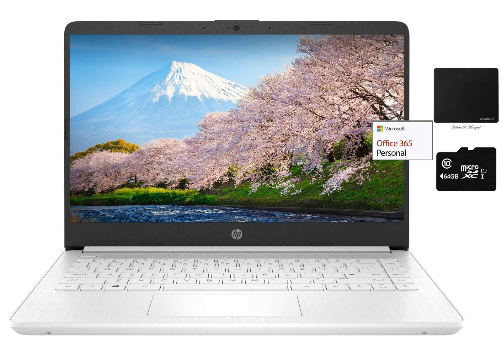 Newest HP 14” Laptop Intel Dual Core CPU 8GB RAM 128GB (64+64) (White)