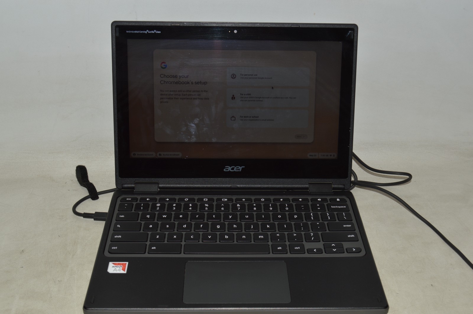 Acer Chromebook Spin 311 R721T-28RM, 4GB Ram, 32GB SSD (Grade C) No AC Adapter