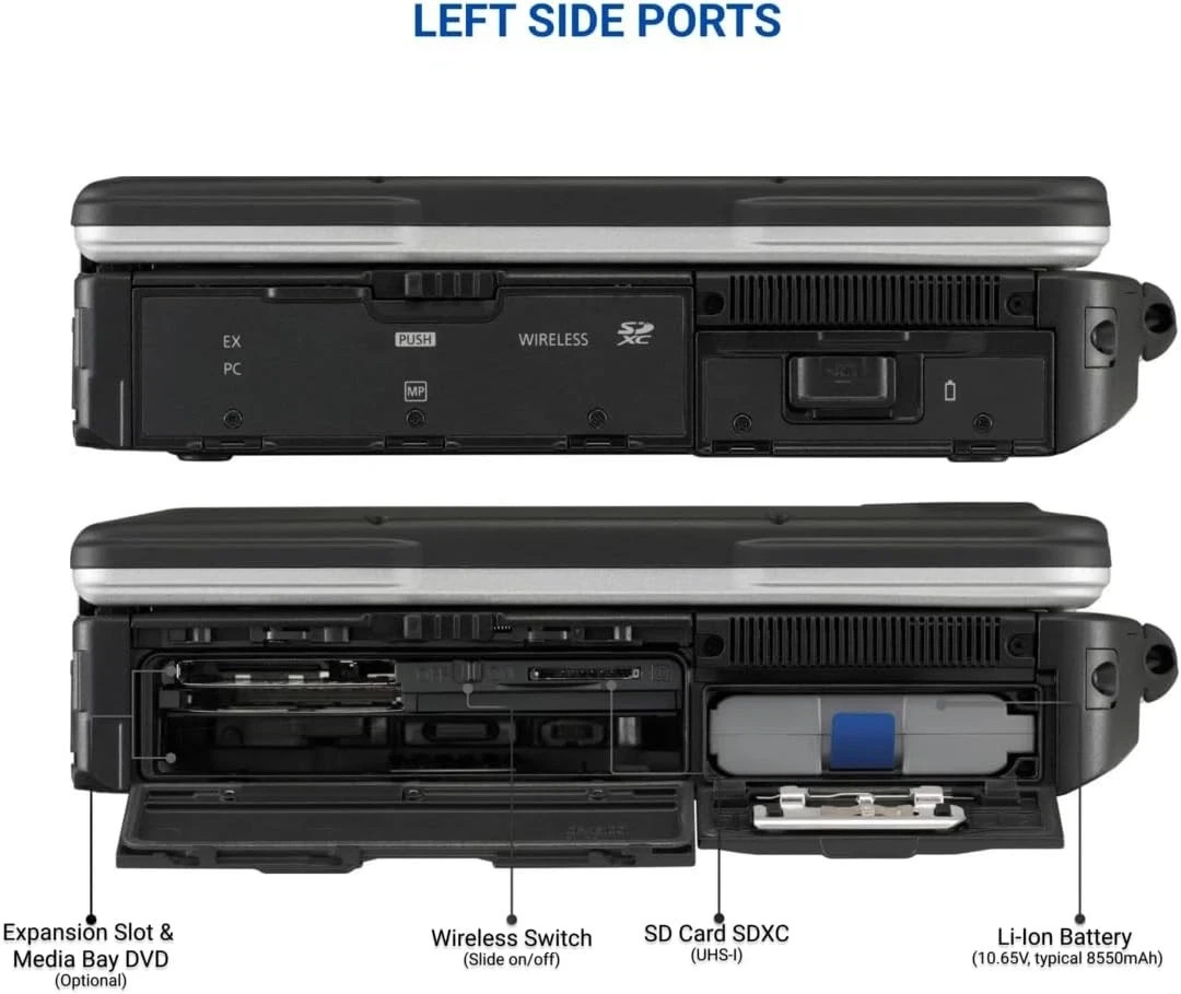Panasonic CF-31 Toughbook i7-5600U GPS 14″ TOUCHSCREEN 16GB RAM 1TB HD WIND 11