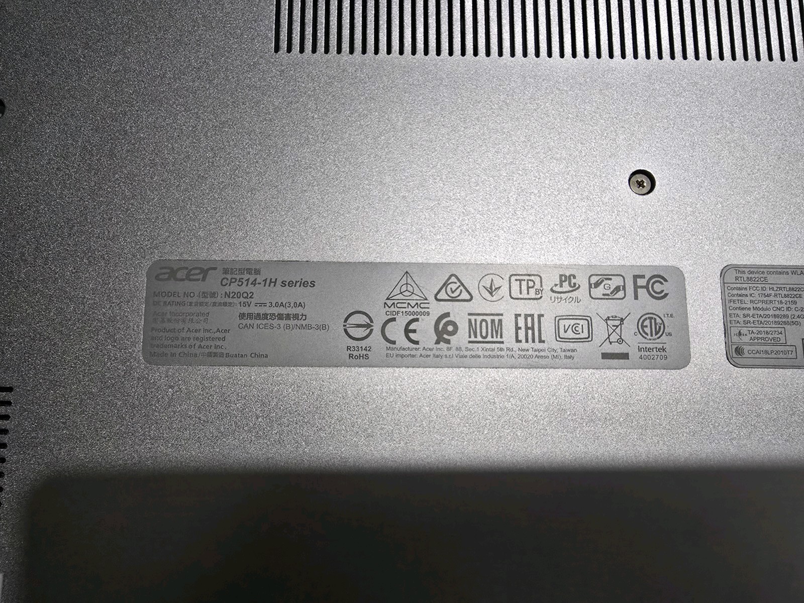 Acer Chromebook Spin 514 (CP514-H) Laptop With Charger