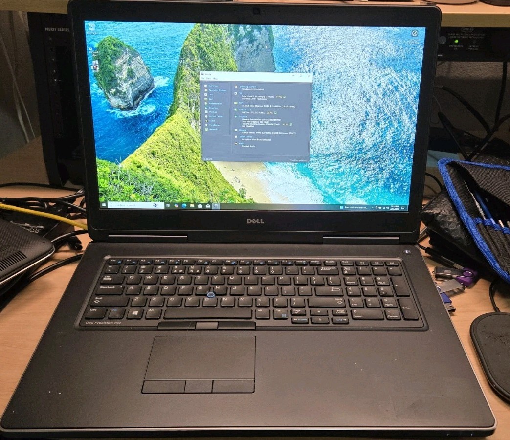 Dell Precision 7710 i7-6820 16GB 500GB SSD Quadro M3000M Win10 Pro AC ADAPTER