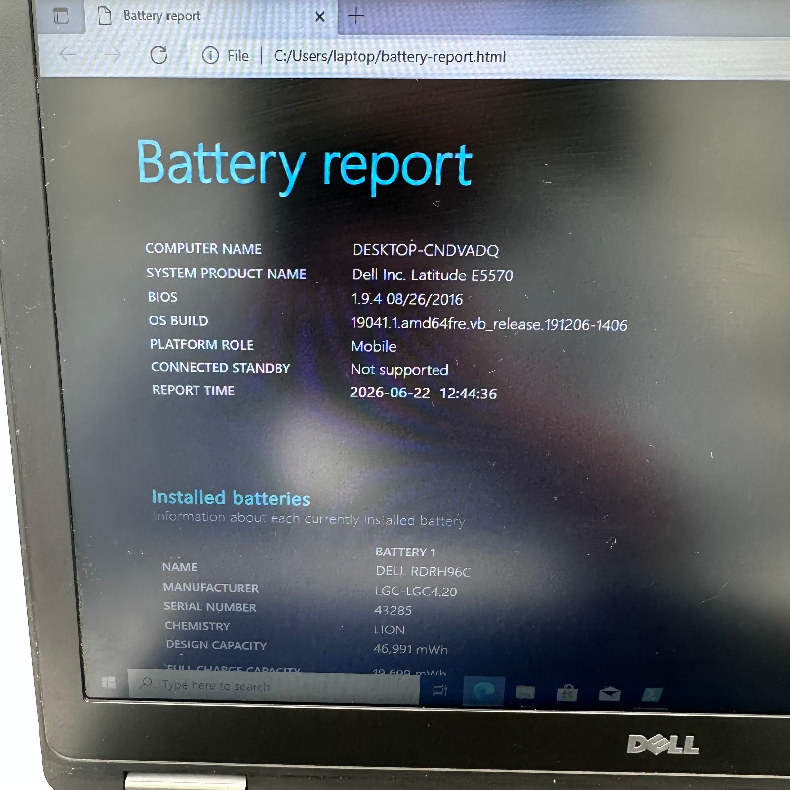 Dell Latitude E5570 512 GB SSD 8 GB RAM Win 10 Pro Intel Core i5-6300U 2.40GHz