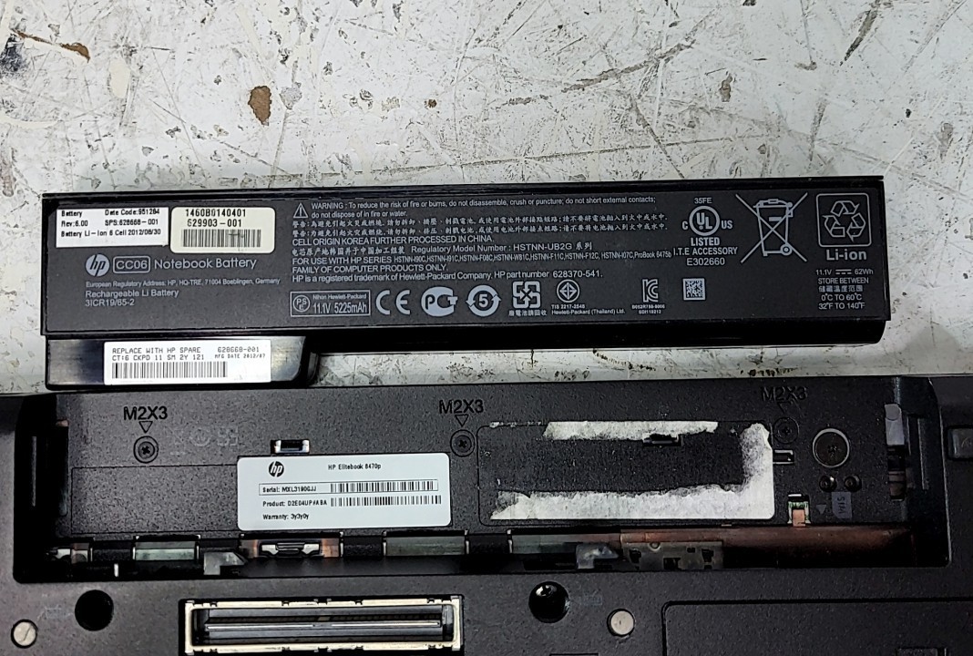 HP ELITEBOOK 8470P D2E04UP-ABA Laptop Intel I5-3210M 8GB 500GB SEE NOTES