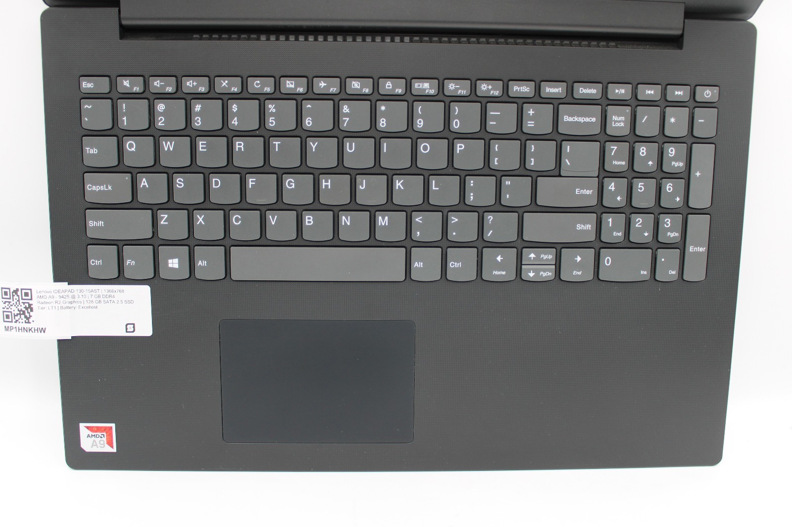 Lenovo IdeaPad 130-15ast _ A9-9425 @ 3.1 + Radeon _ 8GB RAM _ 128GB SSD _ No OS