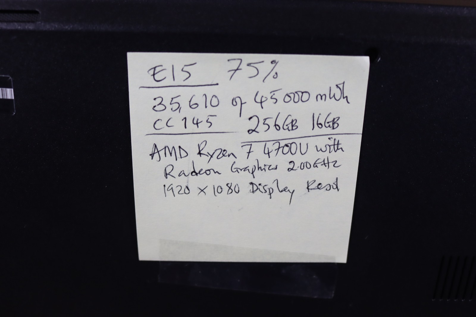 Lenovo ThinkPad E15 2nd Gen 15.6″ (256GB SSD, AMD Ryzen 7 4000 Series, 16GB Ram)