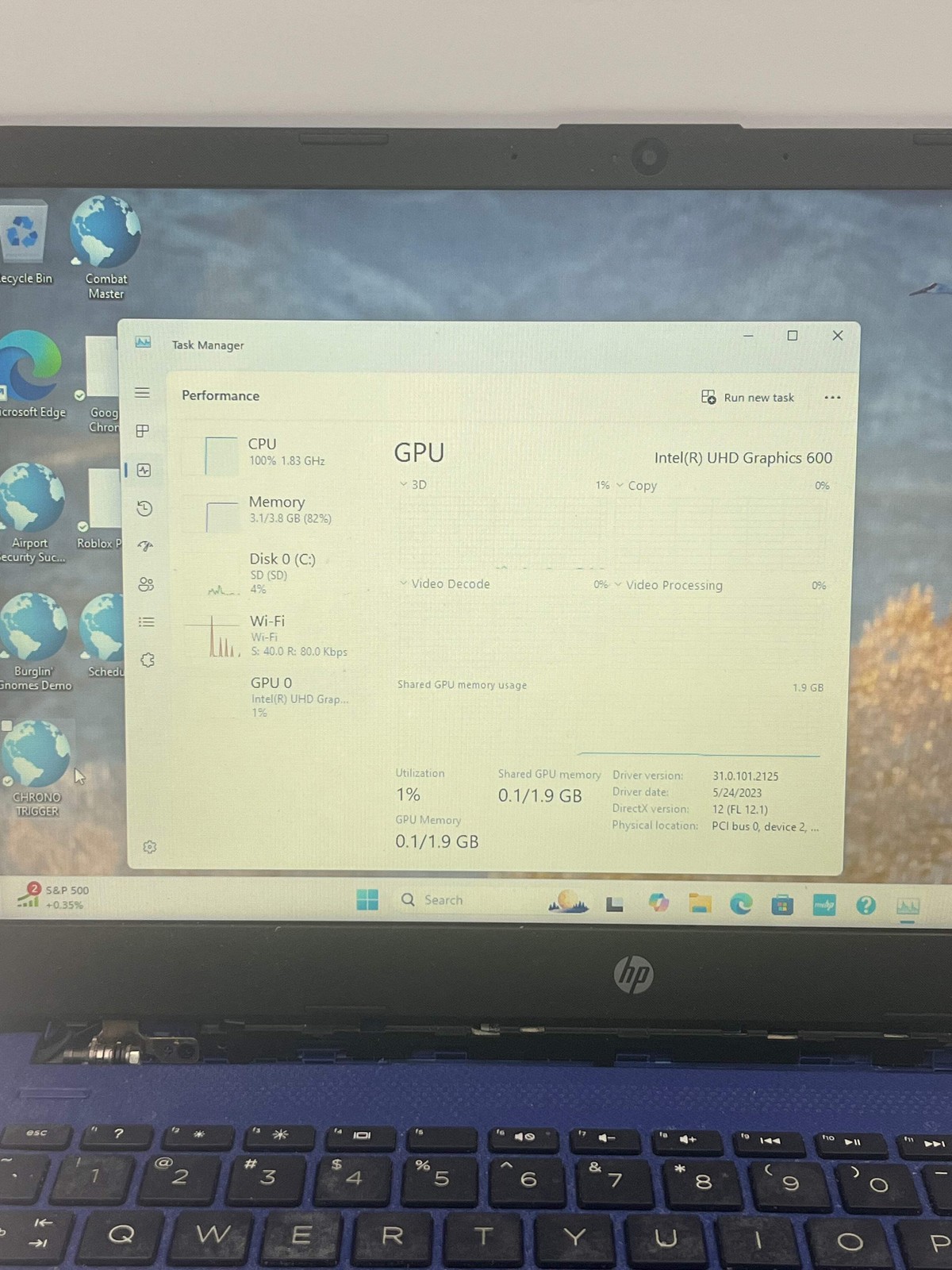 HP 14-dq0055dx 14-inch Laptop Intel Celeron 4GB 64GB Blue