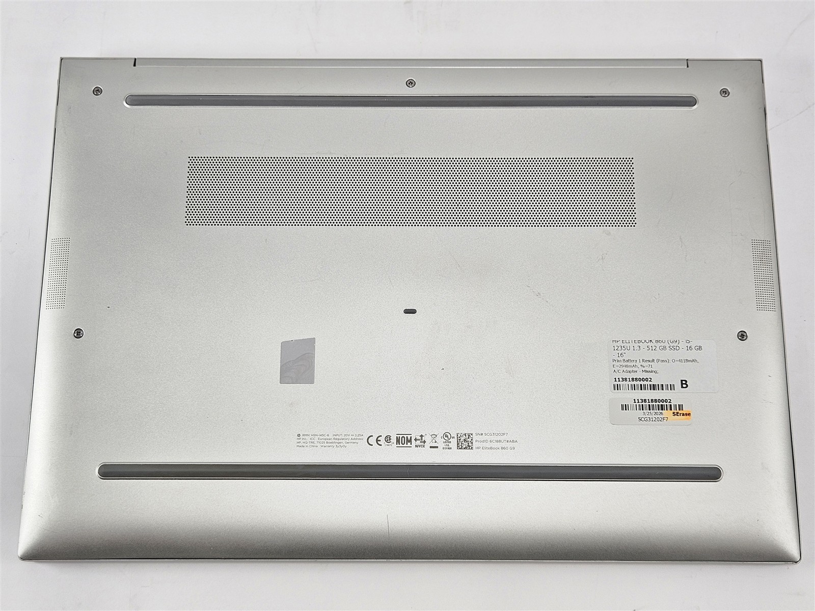 HP EliteBook 860 G9 i5-1235U 16GB 512GB SSD 16″ Pro Notebook