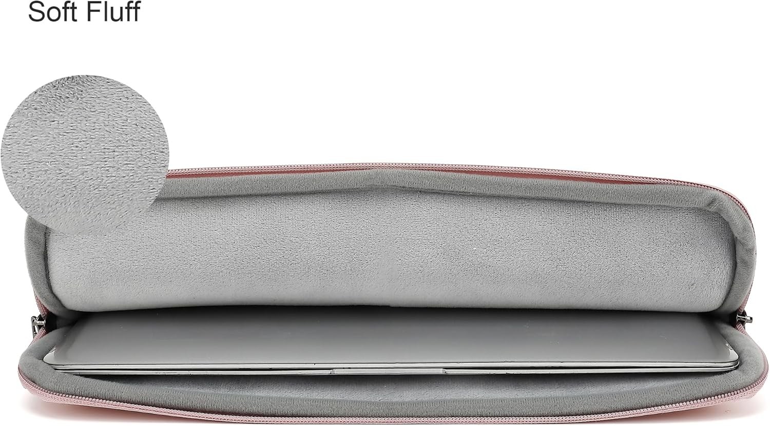 Embossing Floral Pattern PU Leather Laptop Sleeve Case for MacBook Pro 14 inch