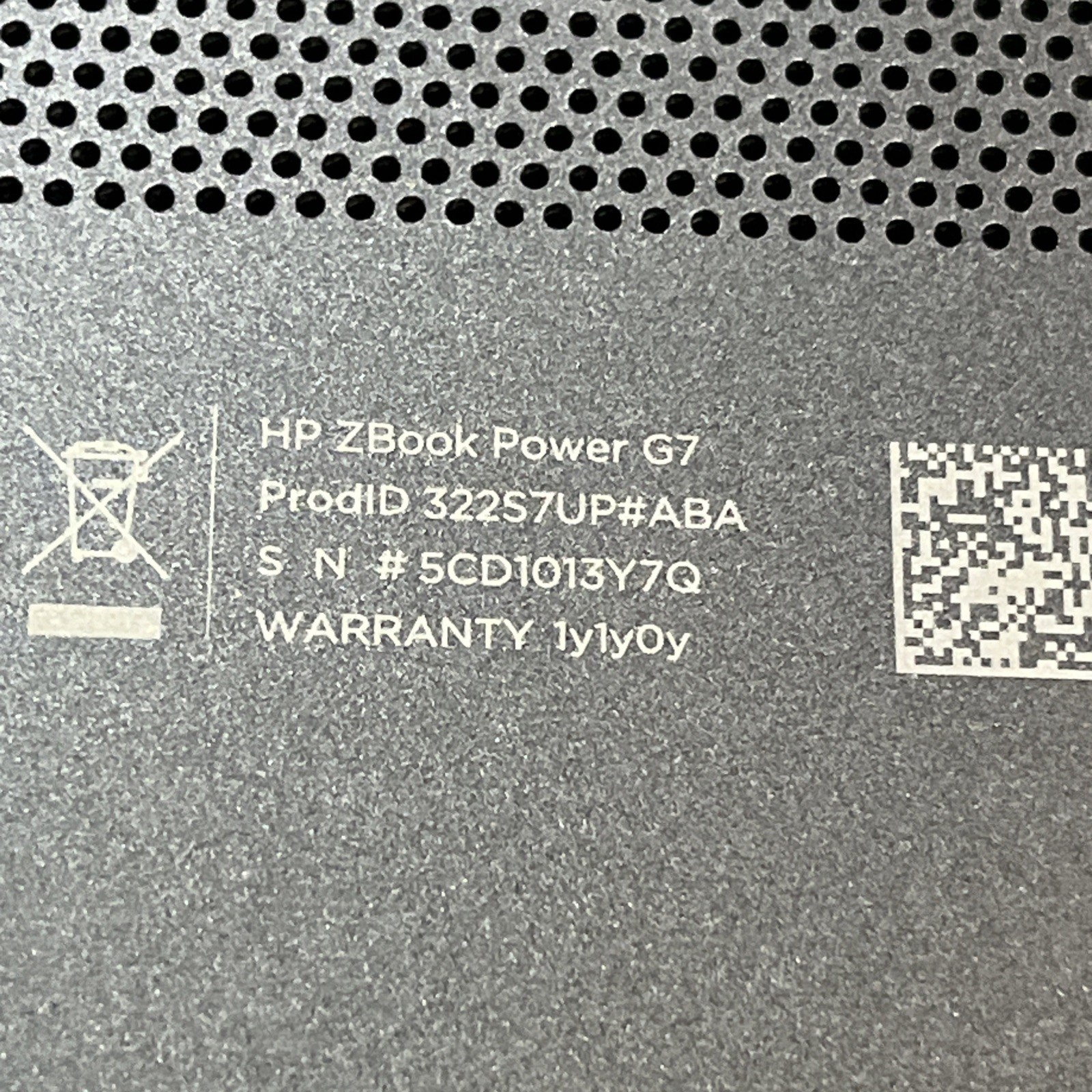 HP ZBOOK POWER G7 MOBILE INTEL CORE I7-10850H 2.70GHZ 8GB RAM NO HD