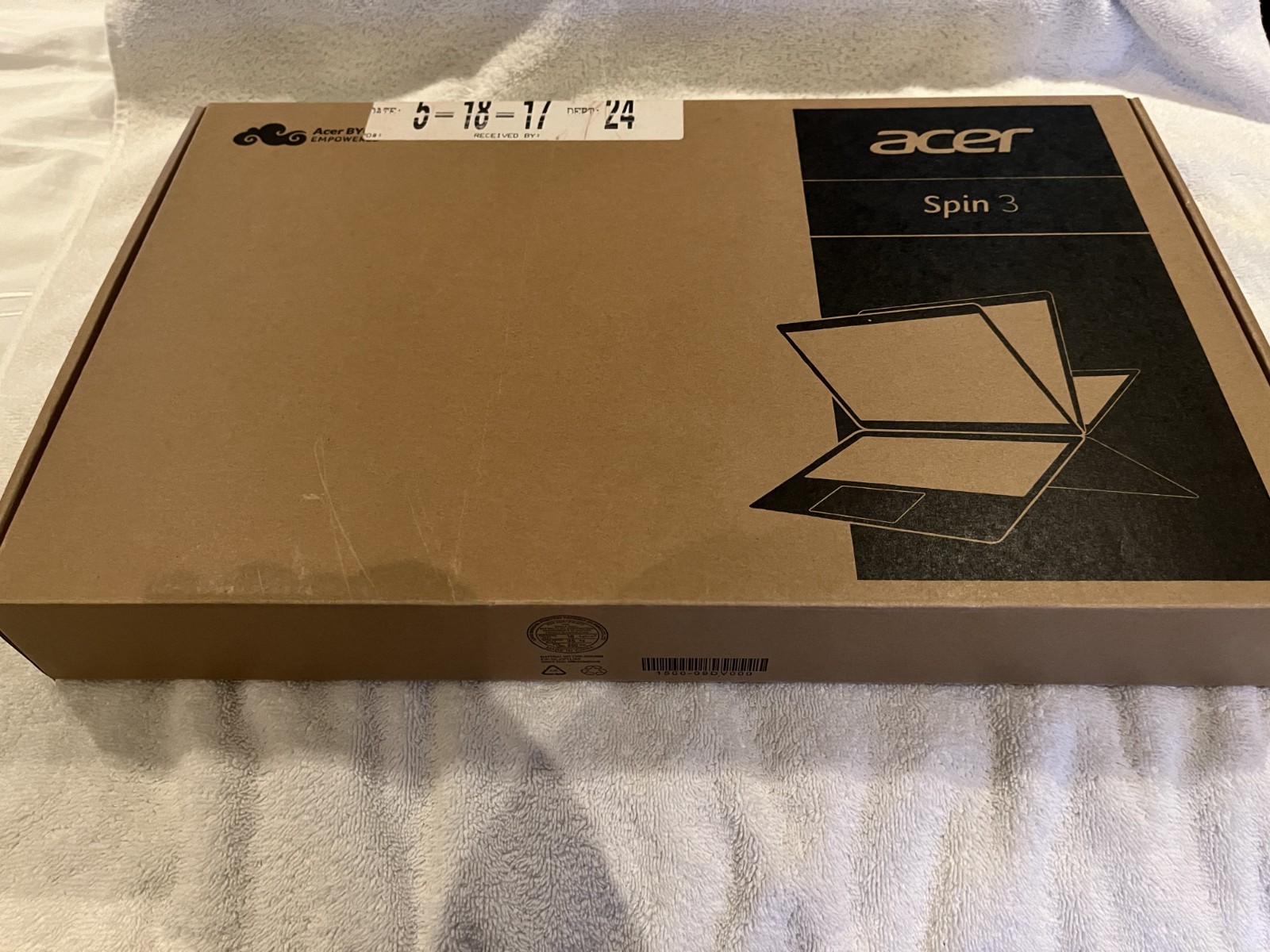 ACER Spin3 SP315-51-757C i7-7500U 2.7Ghz 256 SSD 1TB HDD 1080 15.6″ Display