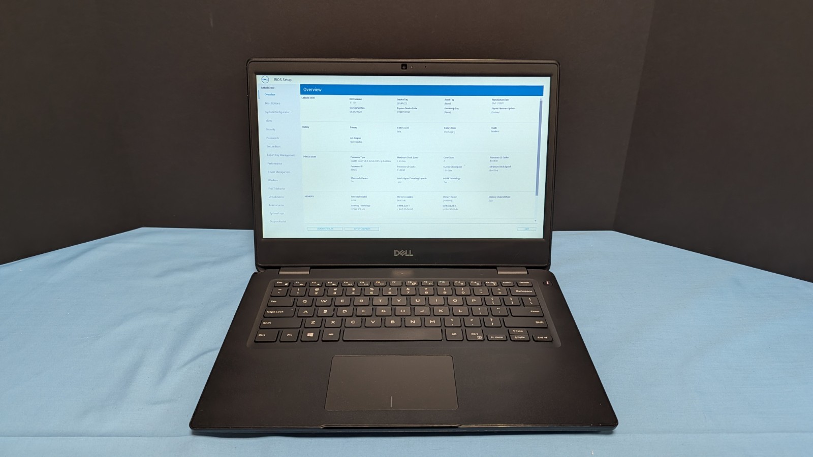 DELL LATITUDE 3400 – INTEL i5-8265U 8GB RAM NO HDD HEAVY COSMETIC READ!