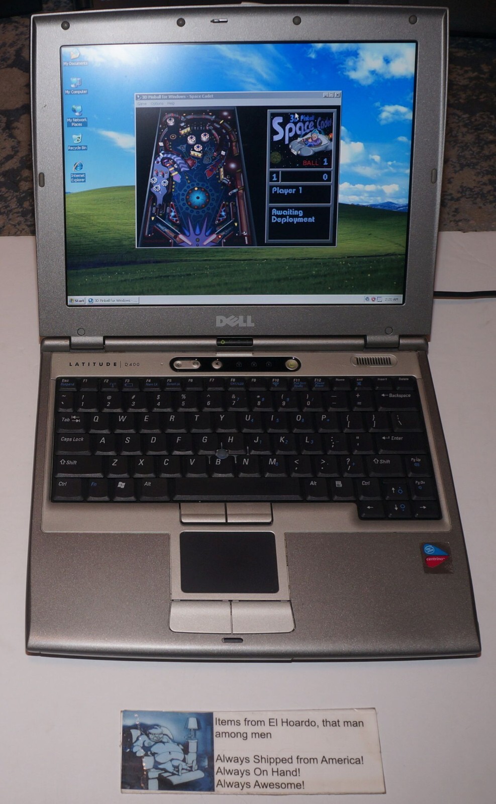 Dell Latitude D400 laptop PENTIUM M 1.40GHz 40GB 1GB Win XP Pro
