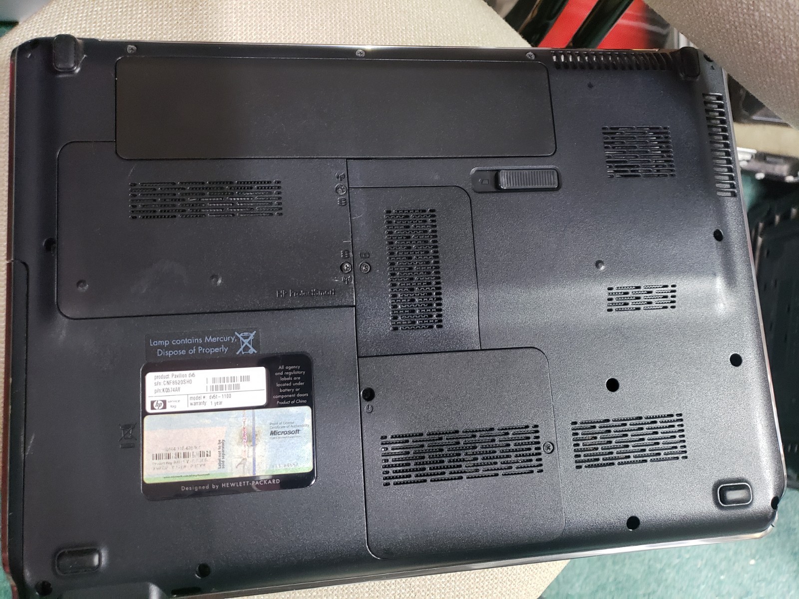 2 HP laptops for parts or not working – G62-4070x and Pavillion DV5