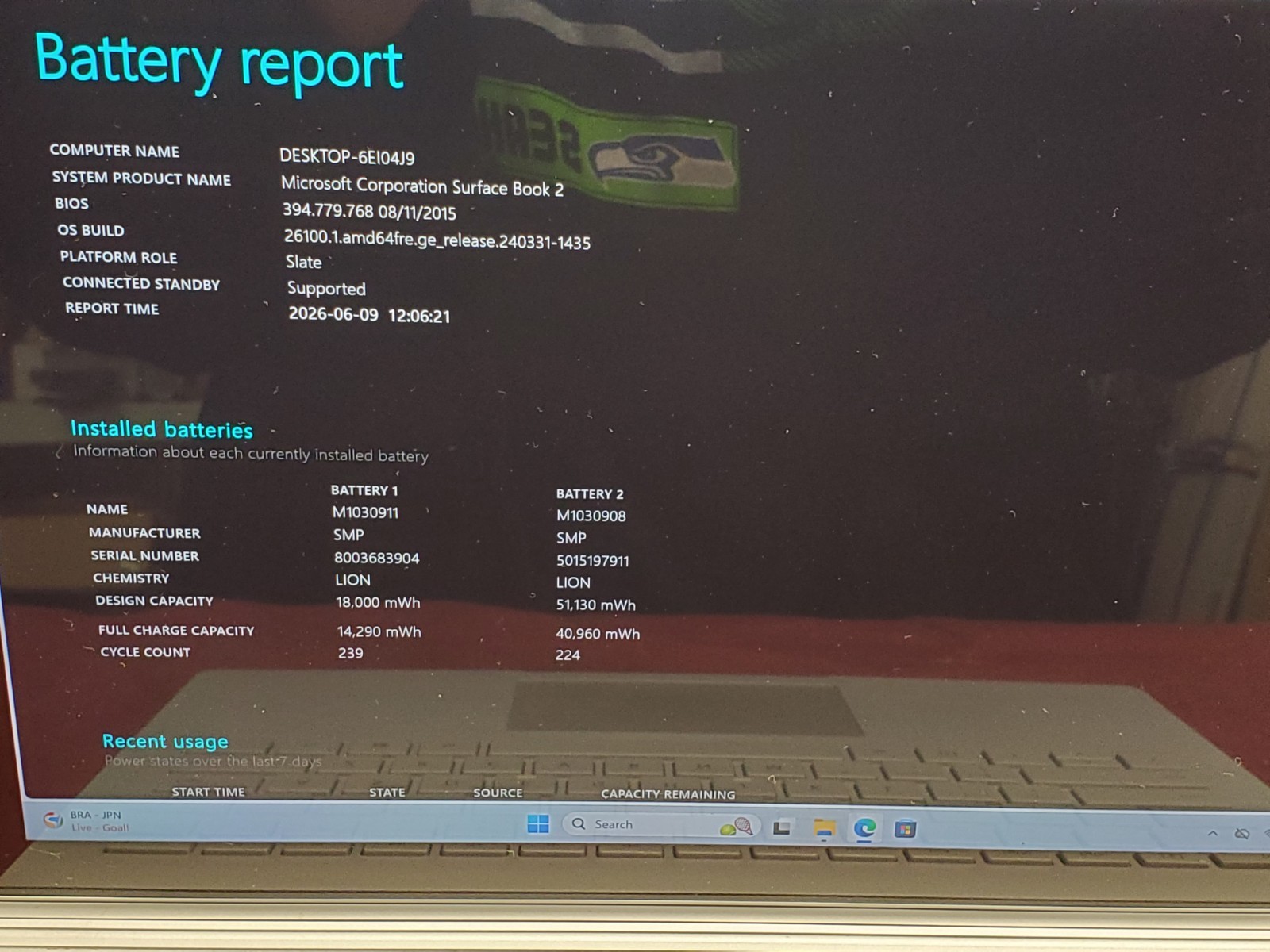 Microsoft Surface Book 2 13.5″ i5 8350U 1.70GHz/ 8GB / 256GB SSD #2934