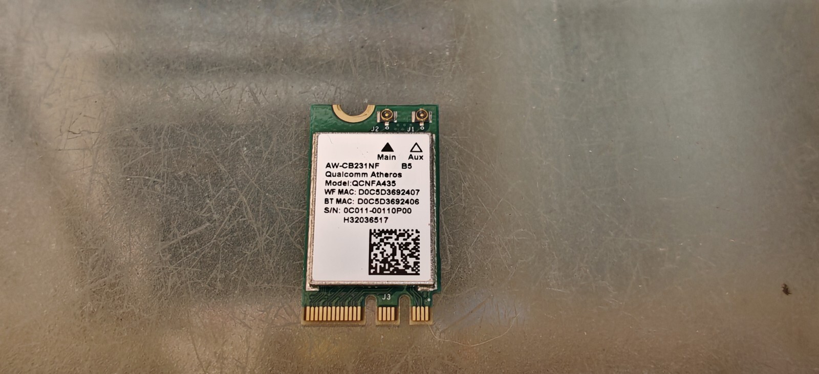 ASUS X411 S410 X512D F512D X512U DUAL BAND WIFI CARD COMBO BT 0C011-00110P00