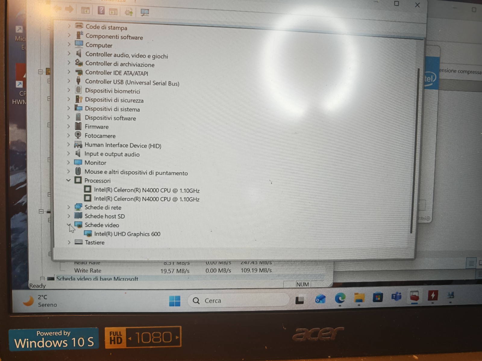 ACER SF114-32 MOTHERBOARD 448.0E604.001M N4000 64GB EM 4GB UHD 600 NBGXH1100A #