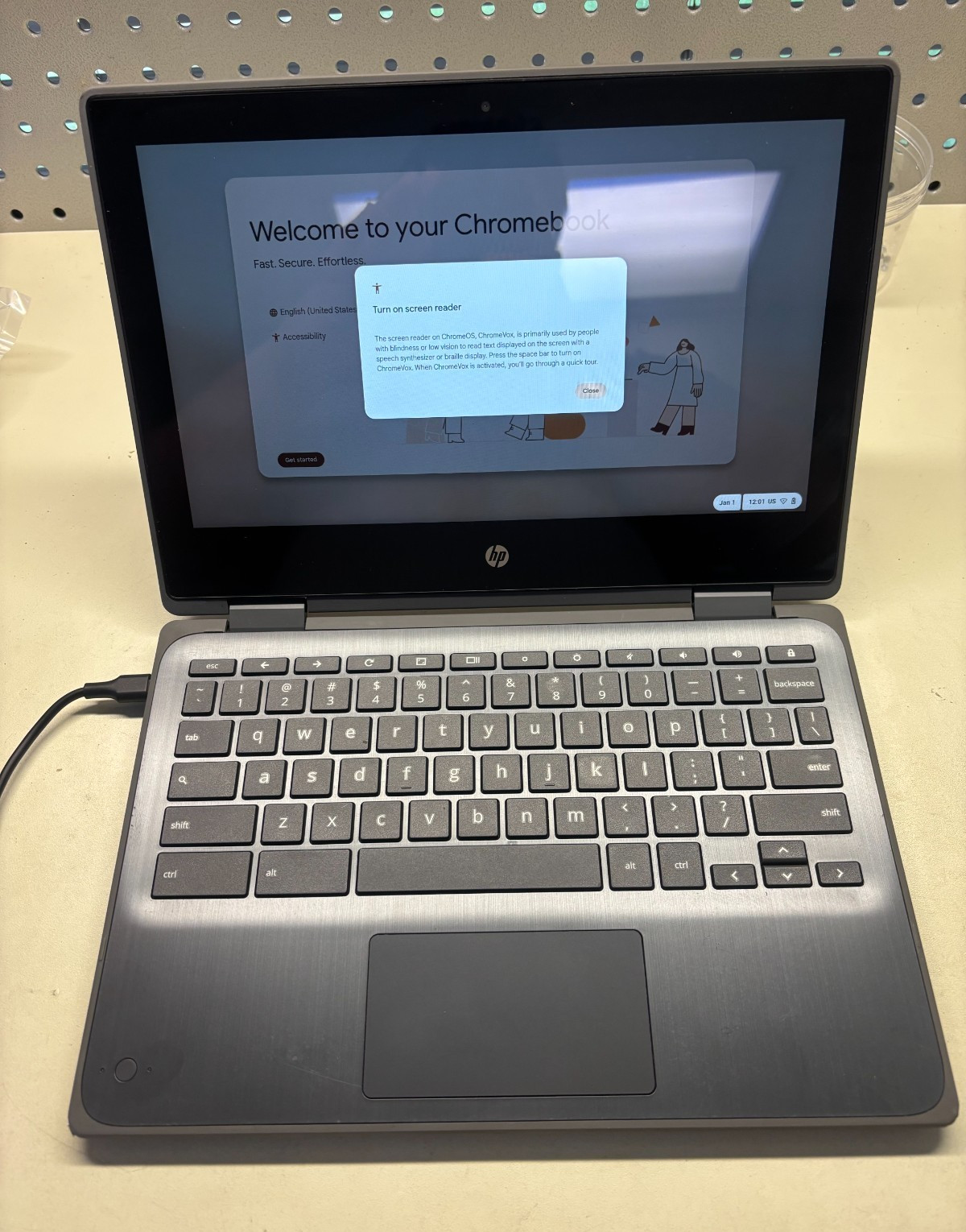 HP Chromebook x360 11 G3 EE 11.6″, 1.1 GHz, 4GB Ram, 32GB SSD, No Micro SD Slot