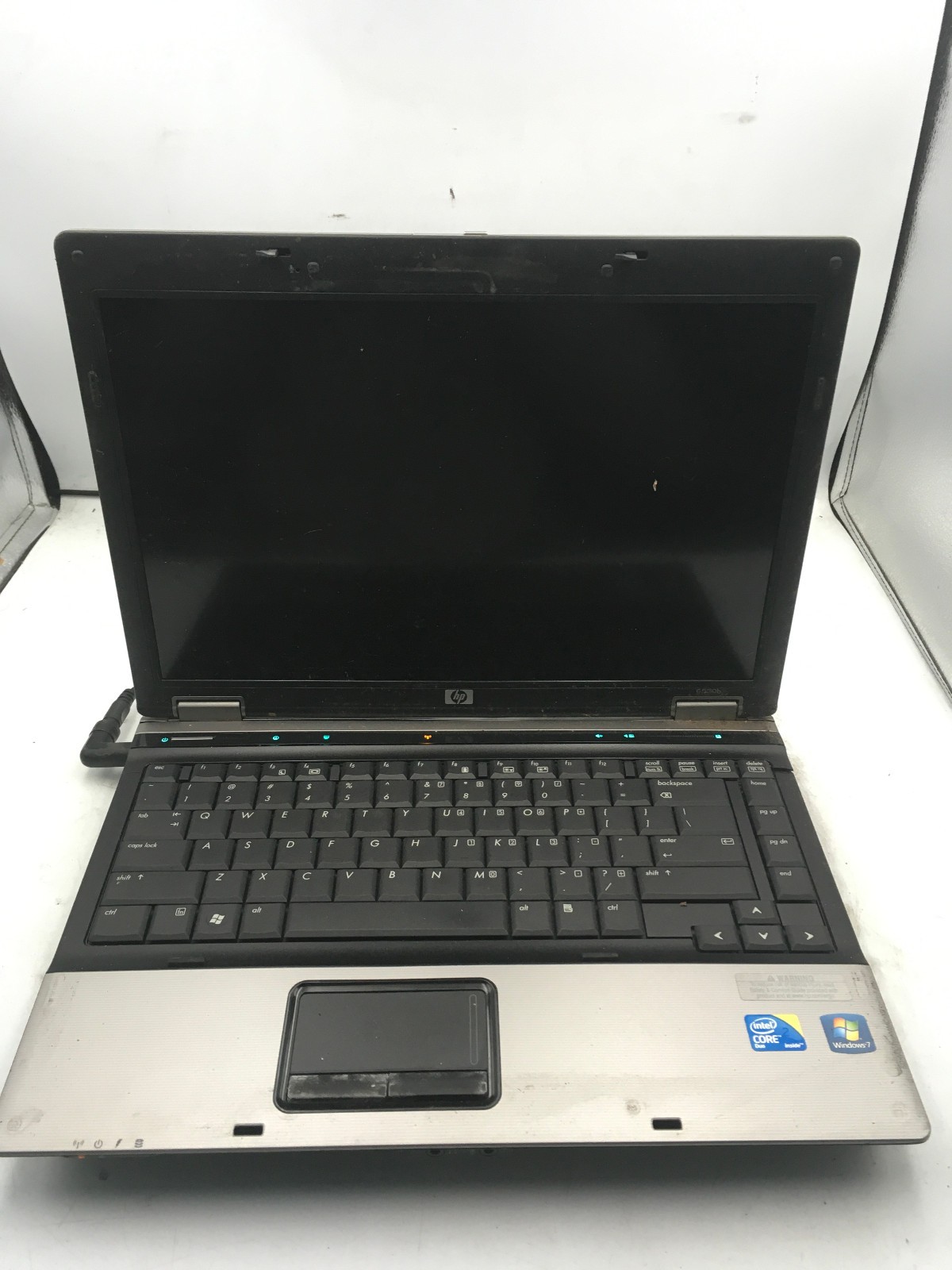 HP COMPAQ 6530B – FOR PARTS/NO LCD POWER – INTEL CORE 2 DUO – NO RAM – READ – BB