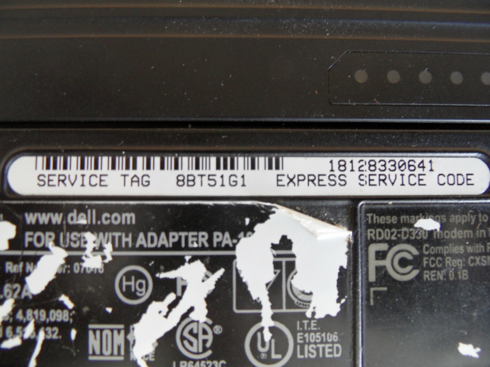 Dell Inspiron 1720 For Parts Posted Bios No Hard Drive Covers Missing *Read*