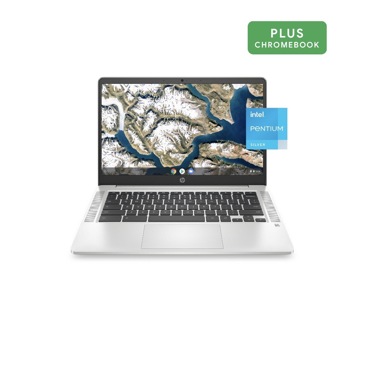 Hp 14” Chromebook, Intel Pentium N5000, 4GB RAM, 64 GB eMMC, Silver, 14a