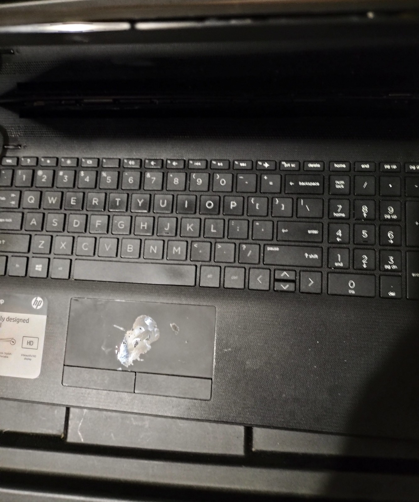Large HP Laptop computer Model 15-db0011dx WORKING With Charger, Complete Pc