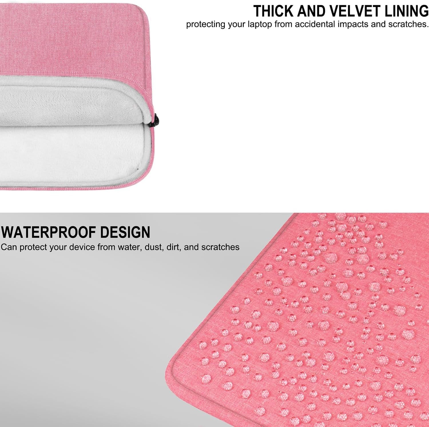 Protective Laptop Sleeve 14 Inch, Water Resistant Travel Bag, Shockproof for Len