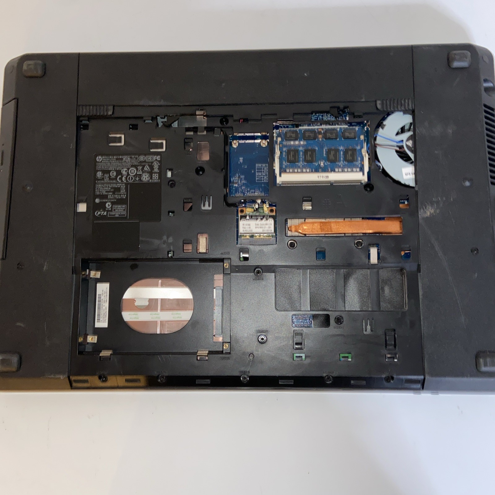 HP ProBook 4730s 17.3”Laptop I5-2410M 4GB RAM NO DRIVE, NO BACK LID AS IS ONLY