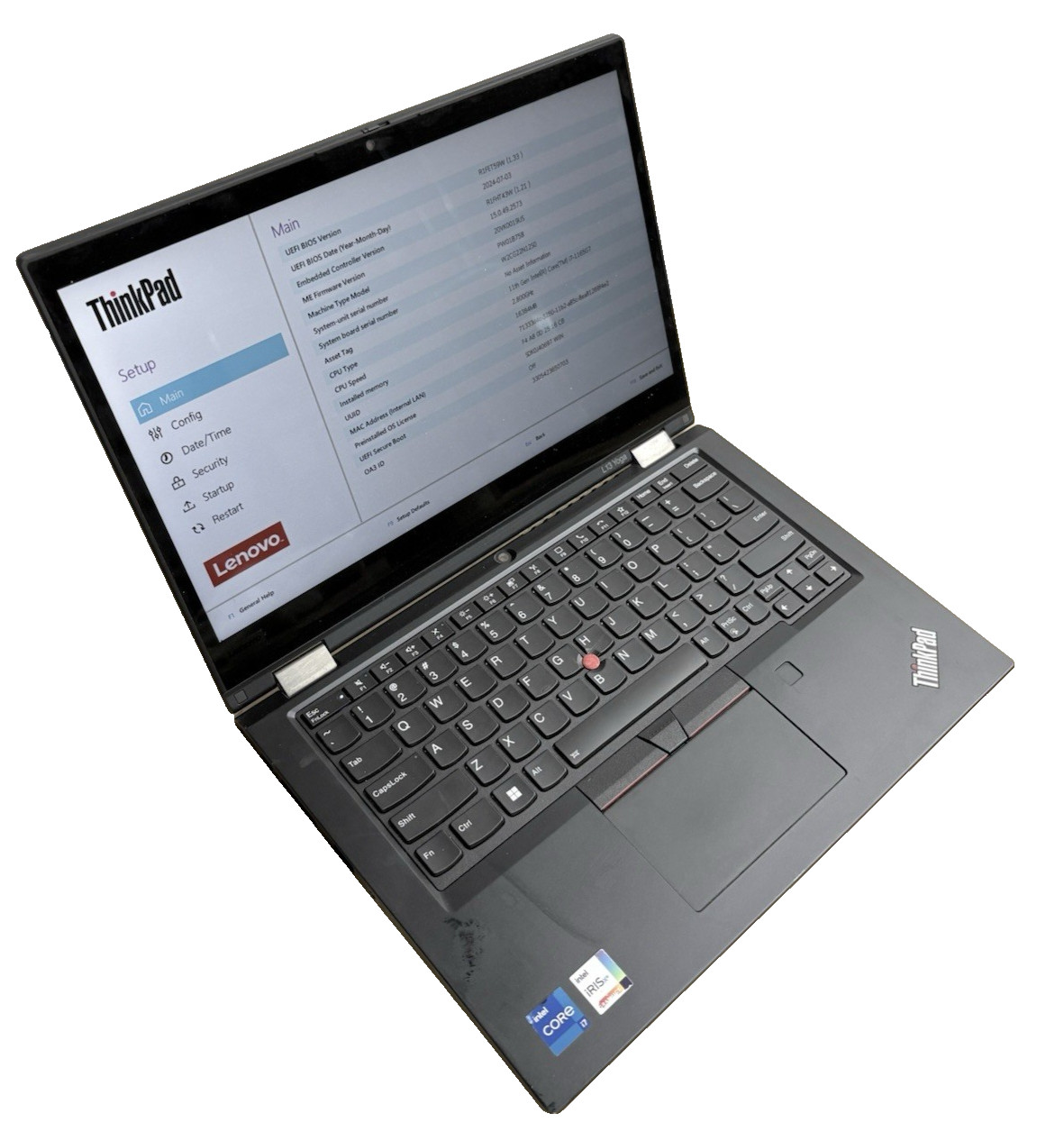 Lenovo ThinkPad L13 Yoga Gen 2 FHD TOUCH i7-1165G7 16GB NO SSD #203