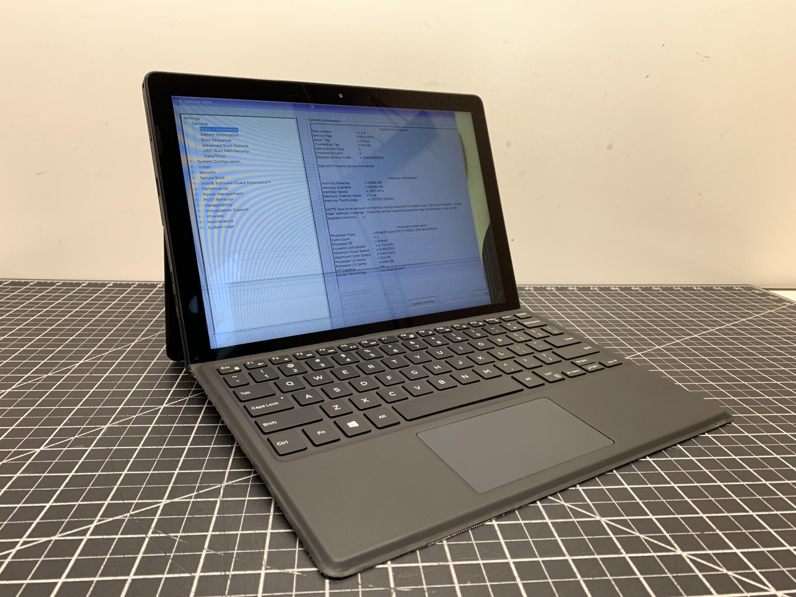 DELL Latitude 5285 2-in-1 Intel i7 7th Gen | 16GB RAM, NO SSD | Broken | #P99