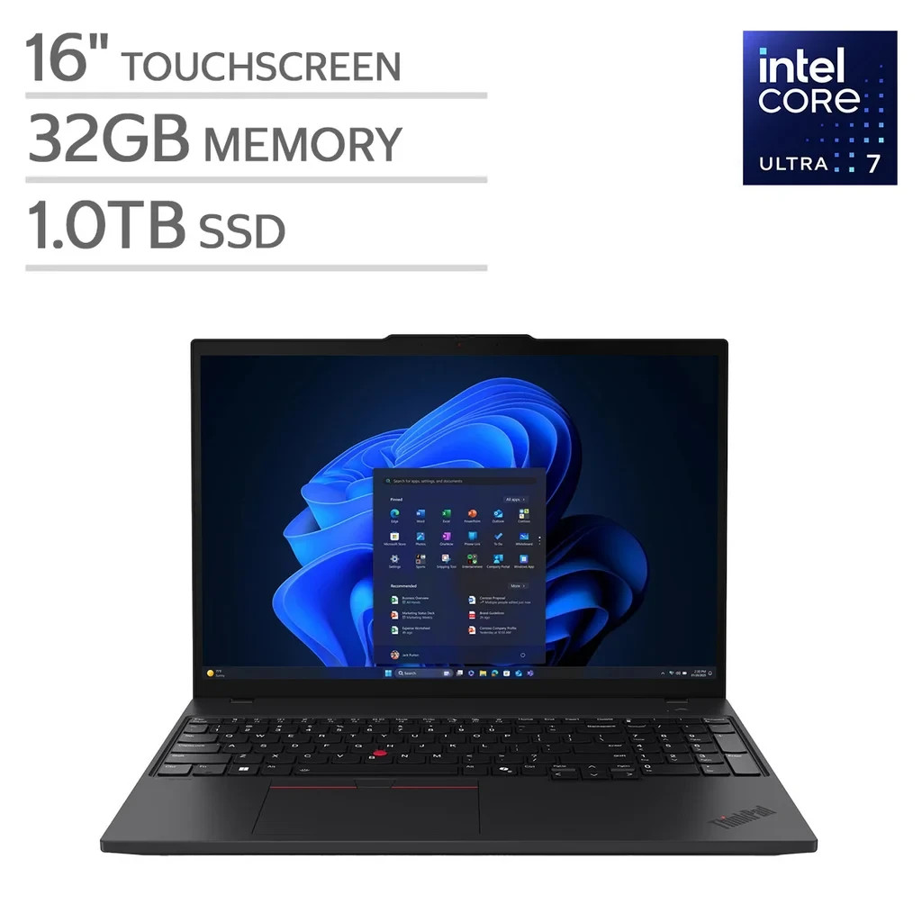 Lenovo ThinkPad T16 G4 16″ WUXGA Touch Ultra 7 255U 32GB 1TB W11Pro 21QFS1JG00