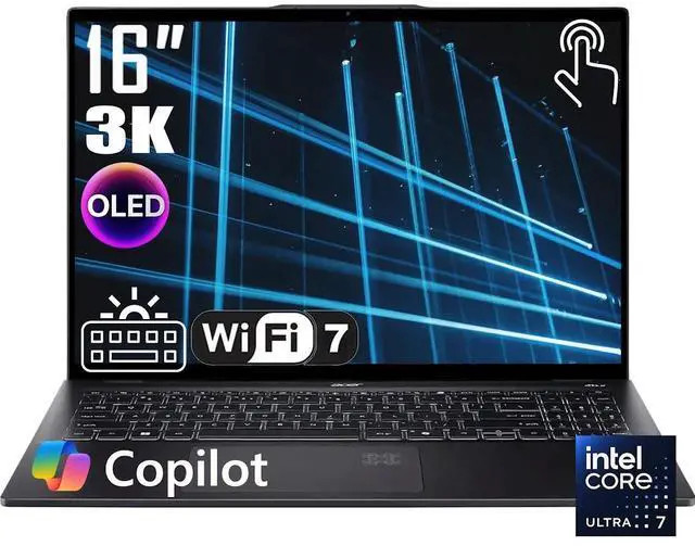 Acer Swift 16 AI+Copilot Business 16 in 3K OLED Touch 100% Core Ultra 7 256V
