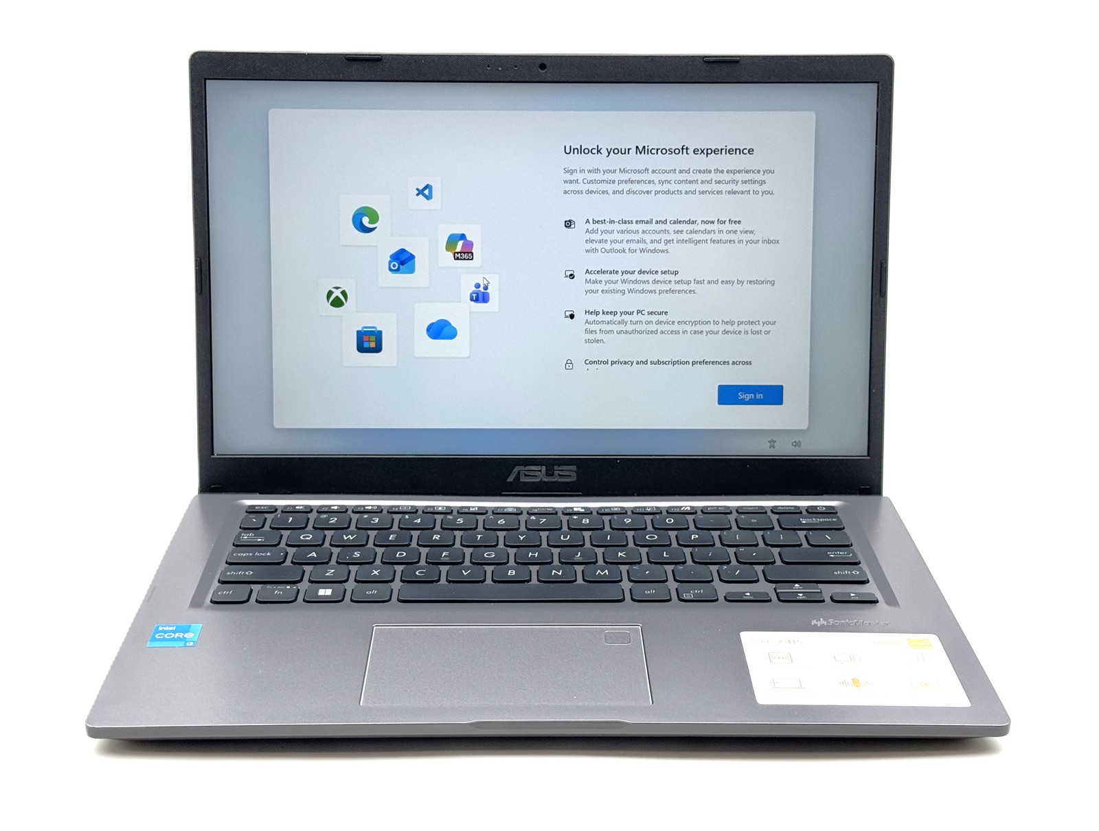 Asus VivoBook 14″ – FHD – i3-1115G4 – 4GB RAM – 128GB SSD – Slate Grey