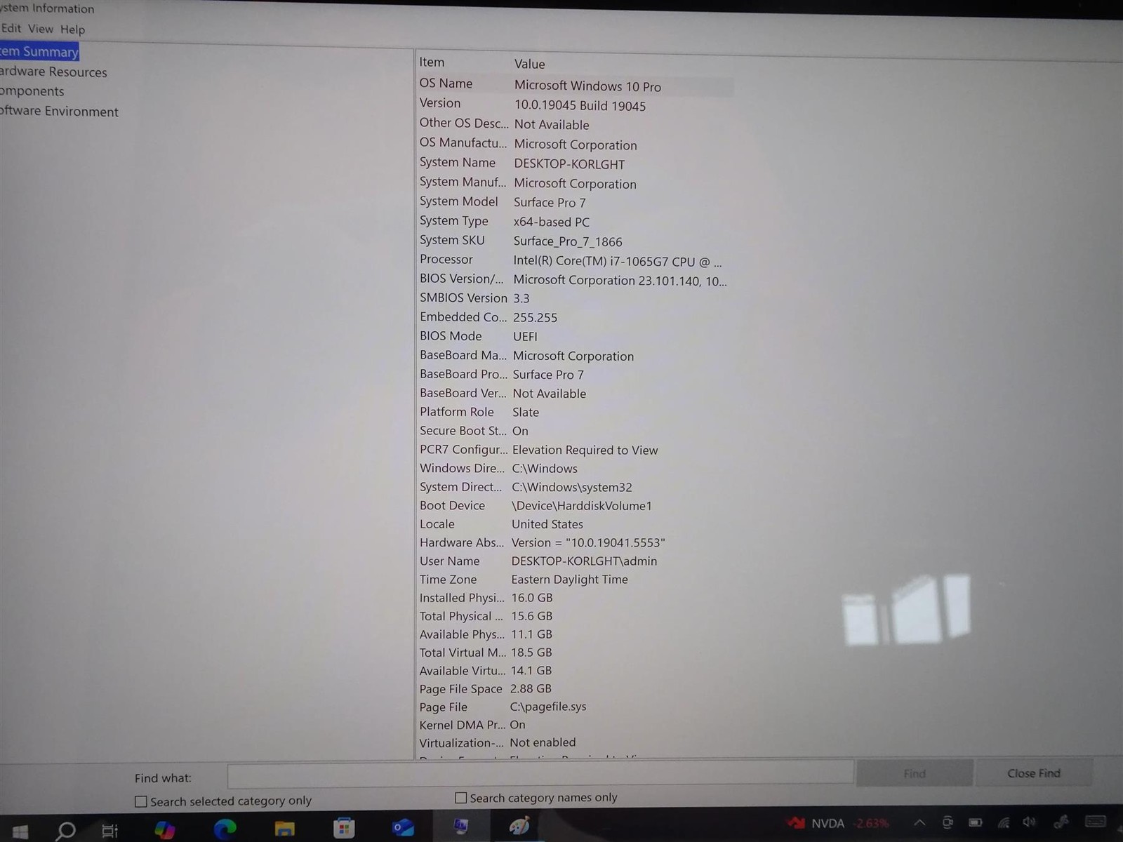 Microsoft Surface Pro 7 1866 Core i7-1065G7 1.3GHz 16GB 256GB Win 10 Pro