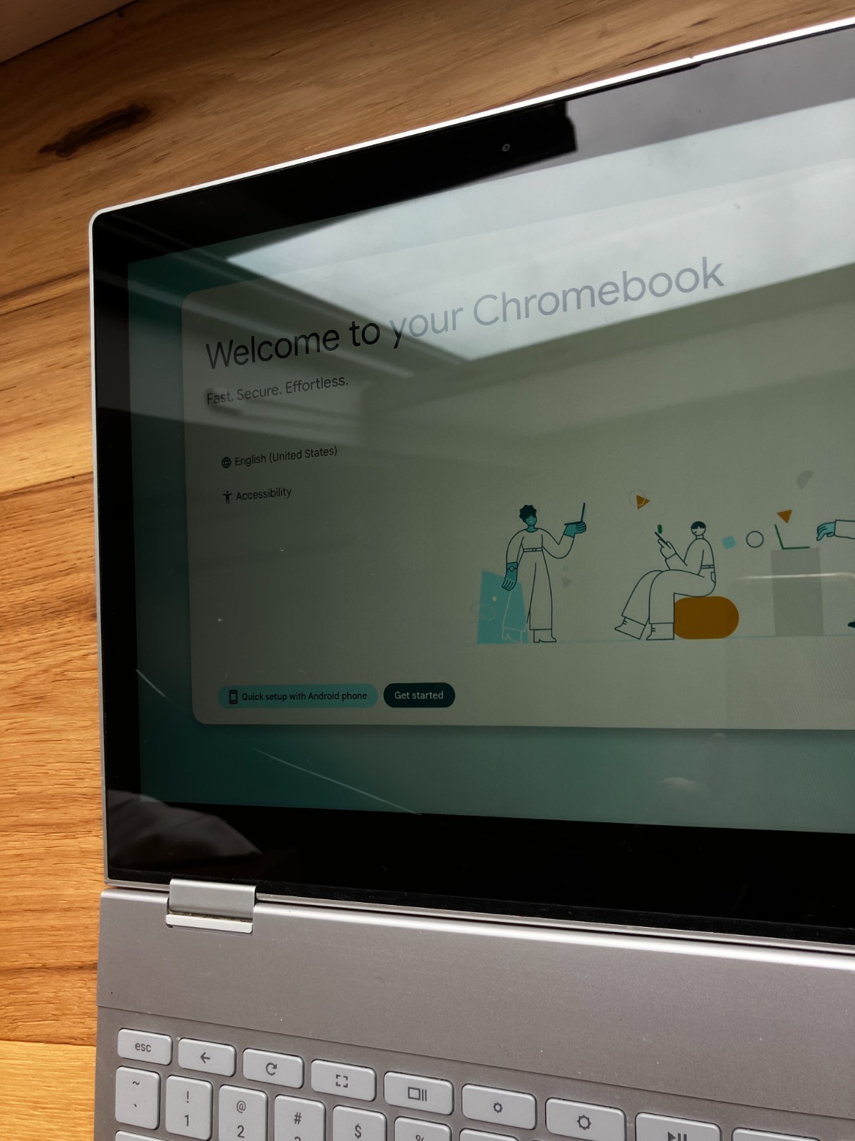 Google Pixelbook C0A Chromebook TouchScreen 120 GB Small Screen Crack WORKS!