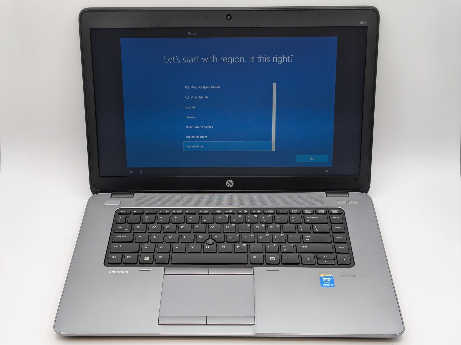 HP EliteBook 850 G1 15″ HD I5-4210U 256GB SSD 8GB W10 Webcam Backlit *READ*