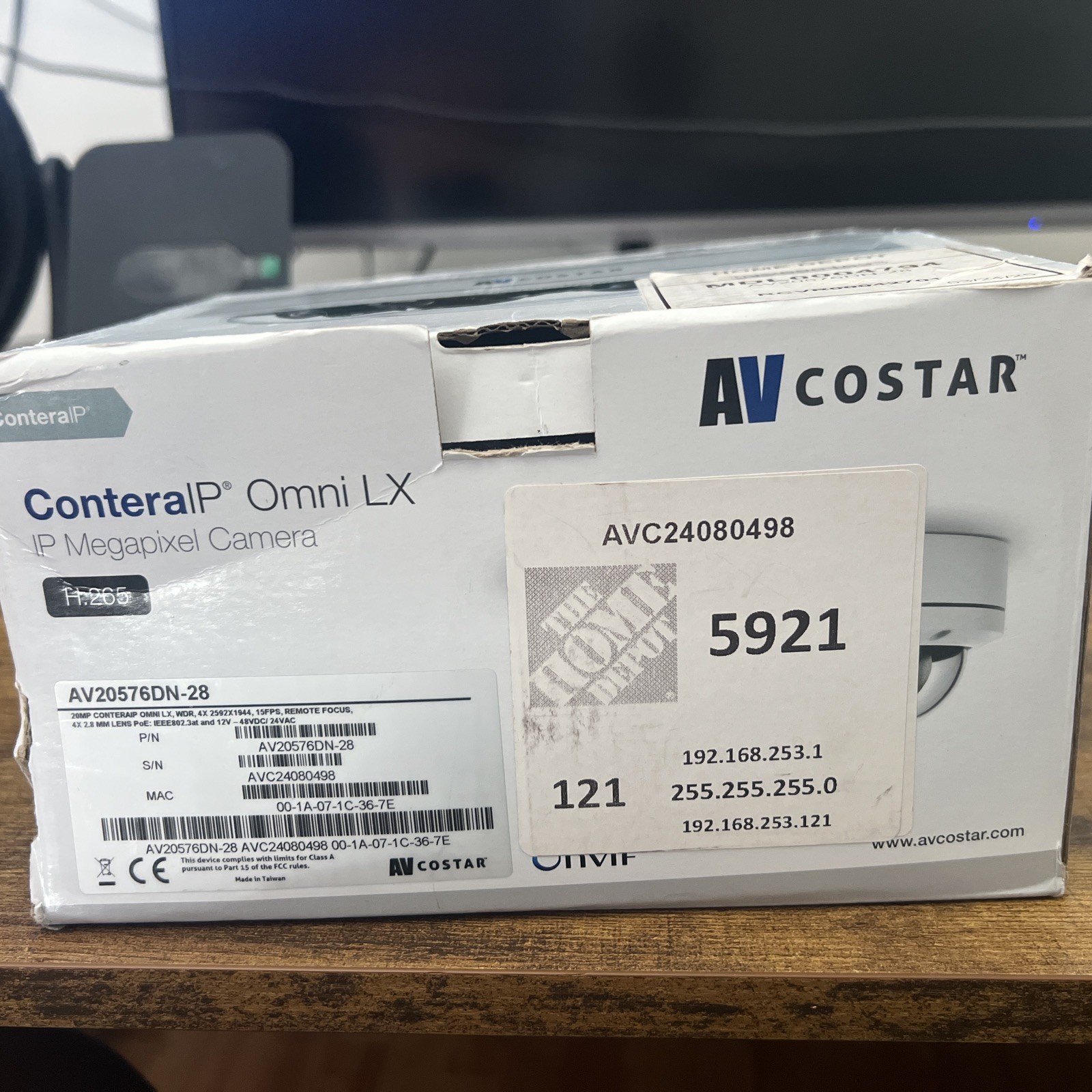 Arecont Vision AV20275DN-28 SurroundVideo 2mp WDR or 20MP H.264 Omni-Direction