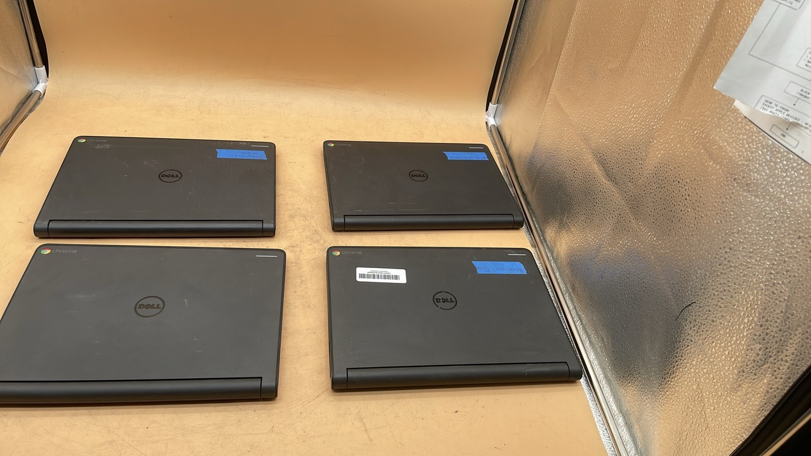 Dell Chromebook 11 P22T Intel Celeron Processor 11.6-Inch Laptop Unit Lot of 4