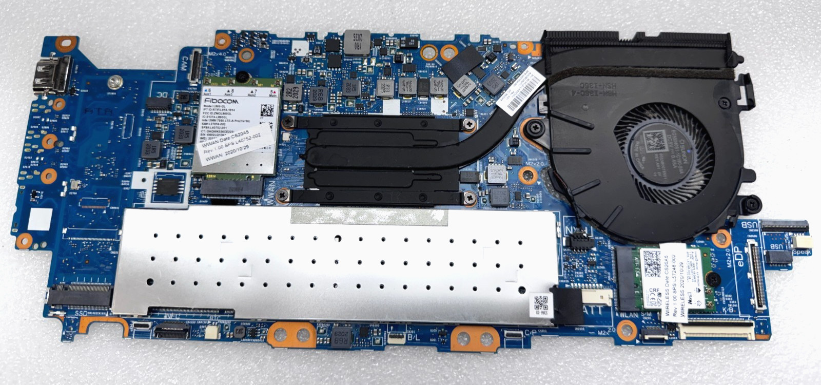 HP EliteBook 840 G7 14″ Laptop Motherboard i7-10810U 1.10GHz M08564-601