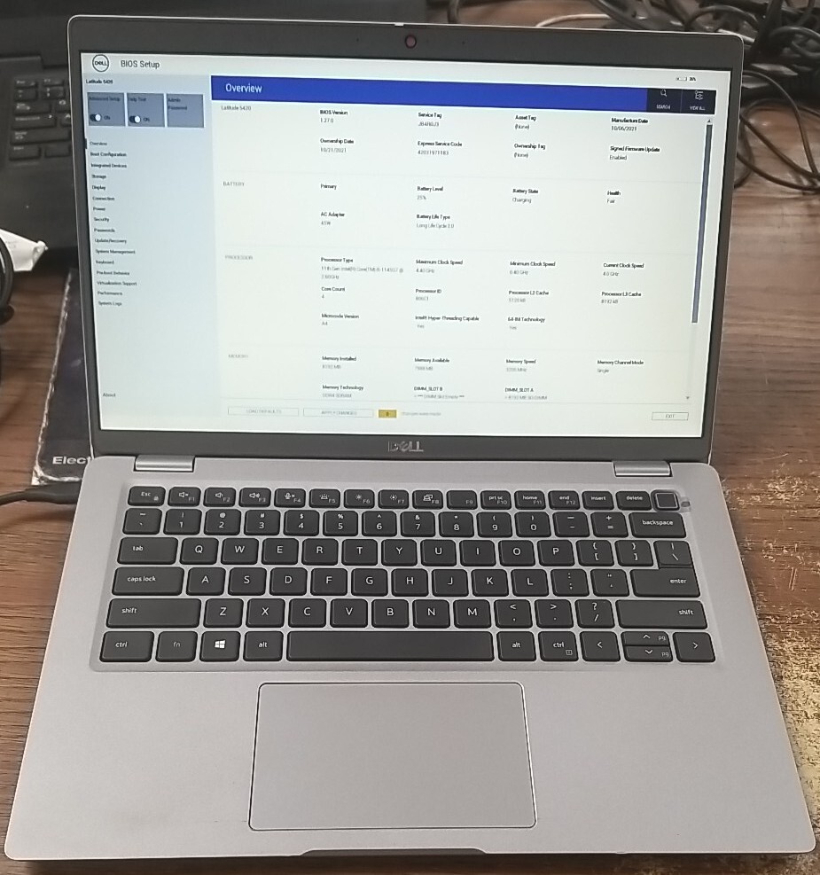 Dell Latitude 5420 W/ i5-1145G7 4.40GHZ, 8GB. NO HDD, OS, OR CORDS. *READ⬇️*