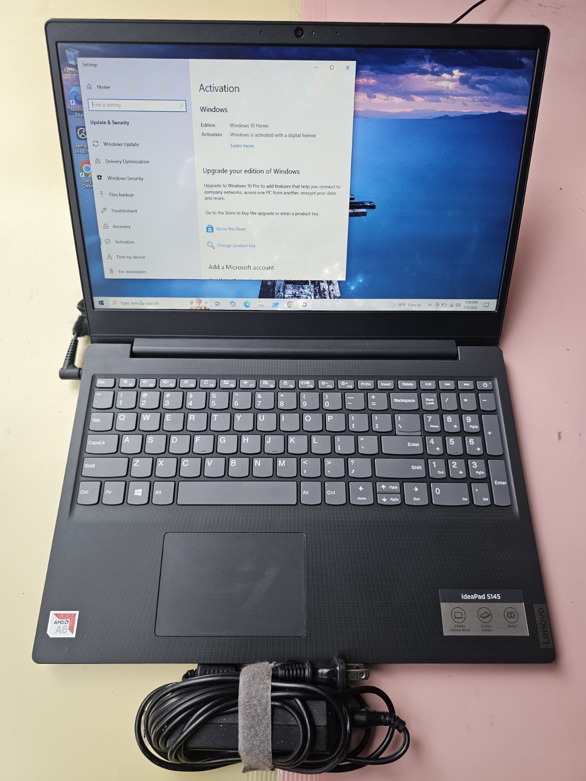 Lenovo IDEAPAD S145 AMD A6-9225 RADEON R4 500GB HDD 4GB RAM WEBCAM