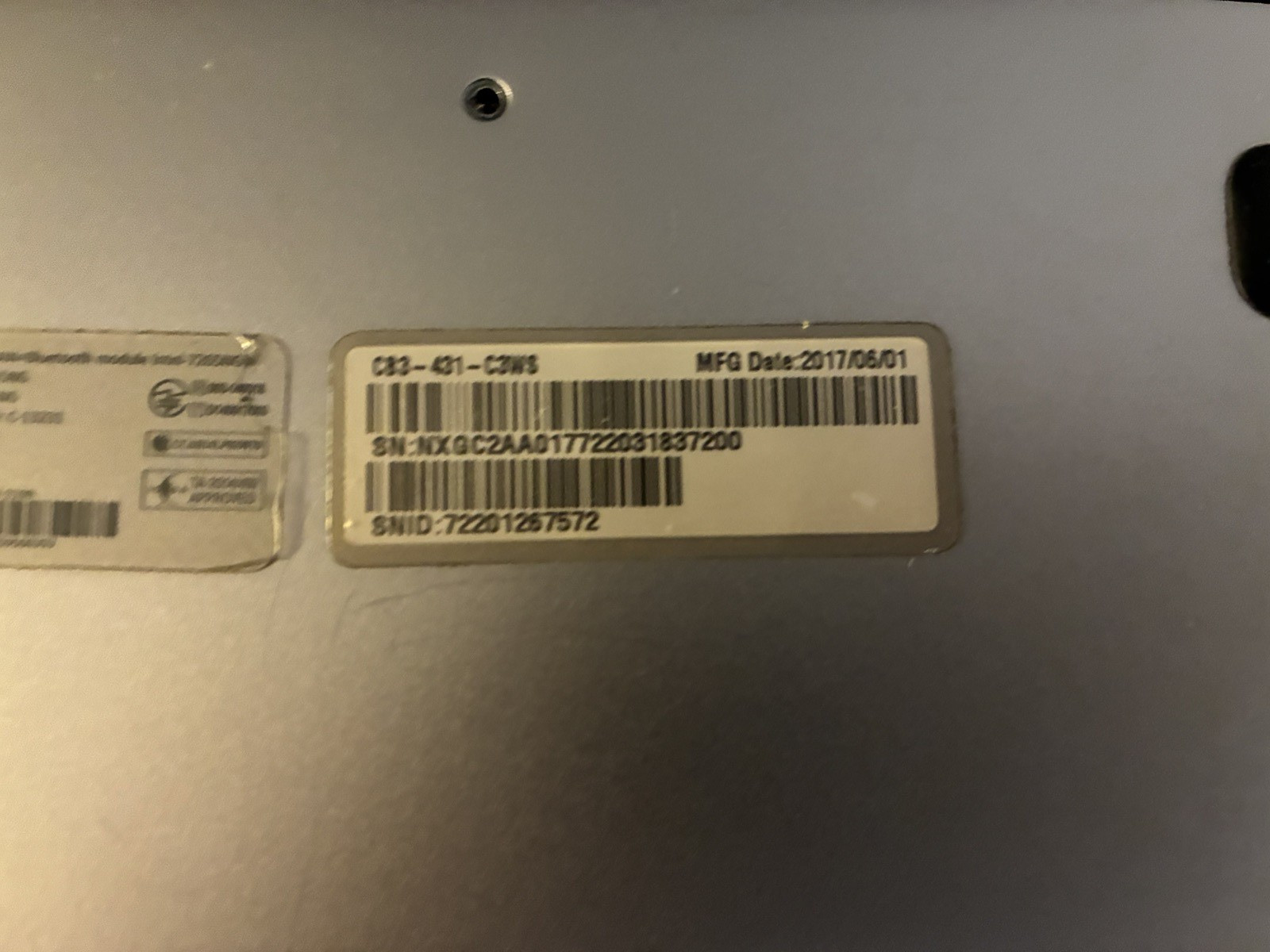 Acer Chromebook 14″ CB3-431-C3WS Full HD Intel Celeron N3160 1.60GHz 4GB/32GB